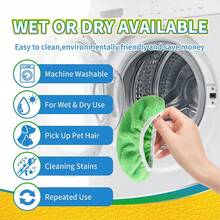 Repuestos de microfibra súper absorbentes para trapeador, reutilizables y lavables, con gran capacidad de absorción de agua, adecuados para eliminar el pelo de las mascotas