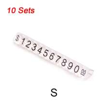 10Sets Mini Adjustable Price Tag Sets, Price Three-Dimensional Number Signs, Snap Design, Easy To Install, Can Be Used For Jewelry, Watches And Daily Office Display Price Signs, Suitable For Display Stands, Small Counters, Jewelry Retail Stores, Automatic Vending Machines, Store Decorations