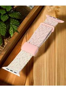 1pc Color Block Cute Nylon Stretchy Loop Magnetic Strap Compatible With Apple Watch Band 38mm 40mm 41mm 42mm 44mm 45mm 49mm For Woman And Man, Sport Braided Elastic Wristband Replacement Bracelets Compatible With Apple Watch Strap Series10 9 8 7 6 5 4 3 2 1 SE Ultra1&2