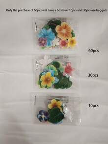 60 piezas de decoraciones florales hawaianas (solo para decoración, no comestibles), decoraciones para cupcakes de hojas de palma y flores de papel de arroz glutinoso tropical, surtido de flores de hoja de palma mini para decorar cupcakes, decoraciones para tartas con tema hawaiano, suministros para fiestas de verano con tema de la jungla, decoraciones para cupcakes de papel de caparazón de tortuga, hojas verdes y flores coloridas de papel de oblea con tema de la serie hawaiana para bodas y fiestas de cumpleaños - Multicolor - Ver 7