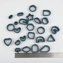 24-Piece Polymer Clay Cutter Set – Earring Jewelry Making Tools For DIY Craft, Clay Cutters For Earrings, Shapes For Polymer Clay Accessories