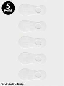 1/3/5 pares de calcetines de barco para mujer, calcetines invisibles con alta elasticidad, calcetines cortos transpirables de malla para el tobillo, versión mejorada con desodorización, de secado rápido y delgados y cómodos calcetines transparentes de barco, calcetines invisibles