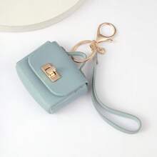 Leather Key Pouch, Convenient To Carry Earphones, Coins, Cards, ID, Cosmetic Organizer Bag