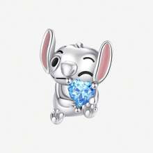 Disney 1 pieza Dije colgante de costura con acabado plateado apto para pulsera, collar, regalo para ocasiones festivas