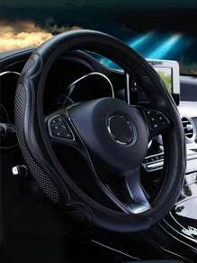 Car Anti-Slip Steering Wheel Cover Braid On The Steering Wheel Cover Shoulder Pad Holder Breathable Auto Wheel Cover Accessories