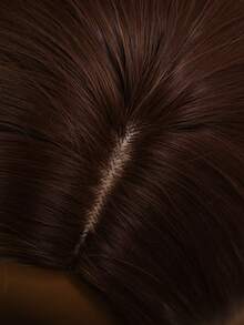 SMILCO 28 Inches, Brown Balayage, High Temperature Silk, Middle Parting, Slightly Curly, Rose Inner Net, Comfortable And Breathable, Easy To Wear, Suitable For Daily/Activity Wear - Màu nâu ombre - Xem 6