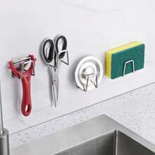 Non-Perforated Stainless Steel Kitchen Storage Rack Wall Mounted Pot Lid Rack Cabinet Floor Cutting Board Storage Rack - 黑色 - 查看 5