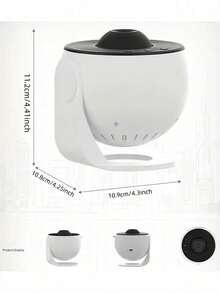 1pc Galaxy Projector, 360° Rotating Astronomy Planetarium Lamp, Bedroom Night Light, Valentine's Day Gift, Wedding Decor - Multicolor - View 10