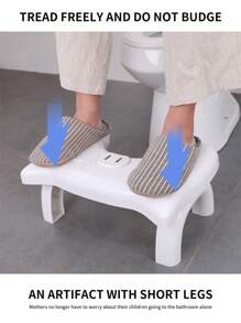 1 pieza Cojín de reposapiés plegable para inodoro, taburete de inodoro para cuclillas contra el estreñimiento, herramienta divina del inodoro, taburete de inodoro extraíble, sin necesidad de instalar almohadillas para los pies, de vuelta a la escuela