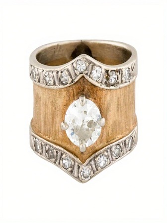 Vintage Fashionable Unique Design Women's Ring, Inlaid Synthetic Cubic Zirconia, Perfect Gift For Party, Birthday, Holiday, Anniversary - Elegant Jewelry