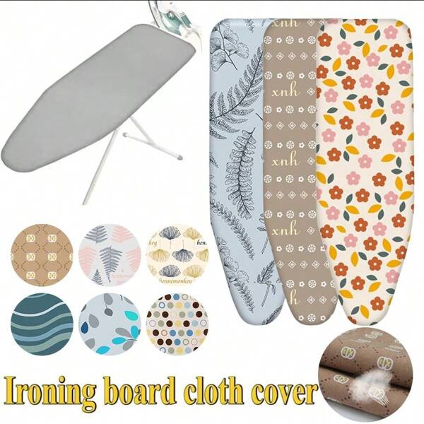 New Floral Pattern Ironing Board Cover Thickened Heat-Resistant Ironing Board Cloth Stain Resistant Elastic Ironing Heat Shield For Ironing Table