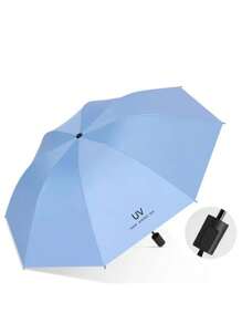 Ombrello personalizzato con protezione UV e parasole spesso per uomo e donna, ombrello pieghevole per giornate soleggiate