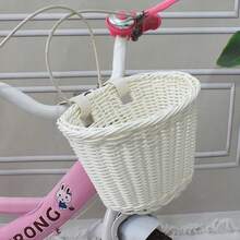 1 pièce Panier de vélo artisanal en osier, accessoire de vélo, panier avant, cadeau parfait pour les passionnés de vélo
