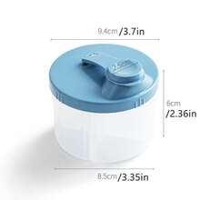 1pc Portable Rotary Multi-Compartment Baby Milk Powder Container, Easy To Disassemble And Clean
