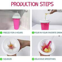 3-Step Magic Smoothie Cup - Freeze, Pour, Squeeze! Make Shakes In Seconds,Perfect For Gym & Office & Family-Friendly - Multicolor - View 8