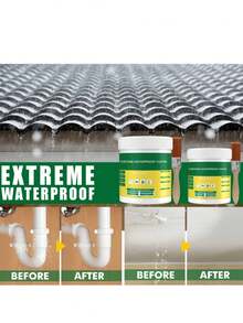 EELHOE 1 Set Transparent Anti-Leak Waterproof Agent For Exterior Wall, Bathroom, Toilet, Floor Tile, Penetrating Waterproofing Paint (Includes Brush, Packaging May Vary Based On Production Batch, Purchase As Needed)