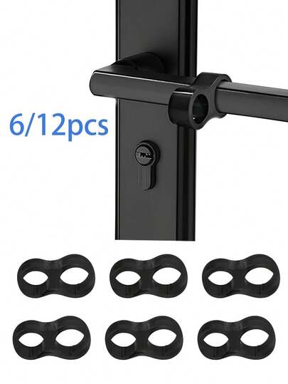 Tatukiko 6/12 miếng đệm tay nắm cửa bằng nhựa PVC trong suốt, chặn cửa êm, vỏ bảo vệ tay nắm cửa, đệm đệm