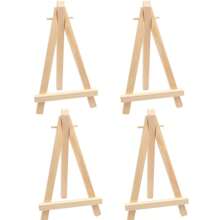 6 pezzi Mini Cavalletto In Legno Da Scrivania, Cavalletto Triangolare Per Artisti, Supporto Per Telefono, Per Esporre Tele, Dipinti, Biglietti Di Matrimonio, Foto, Artigianato, Cavalletto Triangolare, Forniture Per L'arte (Senza Bacheca Da Disegno), Rientro A Scuola, Forniture Scolastiche