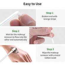 Cotton Swabs 50Pcs 2in1 Makeup Remover Cotton Swab Contains Makeup Remover Round Tip Cotton Swabs For Makeup Daily Caning - Multicolor - View 7