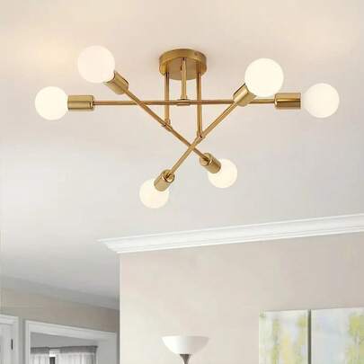Lámparas Colgante Luz Luces Colgando Luces Lámparas de Techo Moderno E27 Lámpara de Accesorios con Brazos Ajustables(Bombilla no incluida)