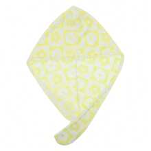 1 Pc Women Soft Checkered Flowers Hair Towel For Bathroom Vacation Travel