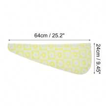 1 Pc Women Soft Checkered Flowers Hair Towel For Bathroom Vacation Travel