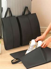 1 pièce/5 pièces Sac de rangement pour chaussures de voyage personnalisable en toile Oxford, pochette de rangement personnalisée avec nom, sac fourre-tout pour chaussures résistant à l'eau et portable, cube de rangement pliable, adapté pour les voyages, la maison, la rentrée des classes