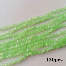 120pcs Triangle Austrian Crystal Glass Beads Spacer Loose Beads For Jewelry Making Bracelets & Bangles Necklace DIY 4mm