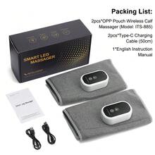 Hailicare 3 模式气压腿部按摩器 | 3 种强度 + 15 分钟定时器 | 有效缓解腿部疲劳 - 经济实惠的家用产品