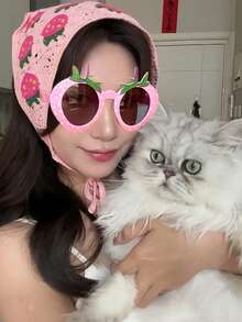 8Pcs Vibrant Luau Fruit Shaped Glasses - Colorful Plastic Hawaiian Beach Photo Booth Props With Fun Pineapple, Strawberry, And Watermelon Designs - Perfect For Tropical Themed Events, General Use, And Making Unforgettable Memories