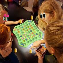 Family Flip Chess Set (4 Players) - 72 Pattern Pieces, Brain Training Memory Game For Parties, Ideal Birthday/Christmas/Halloween Group Gift - Flip Game - View 2