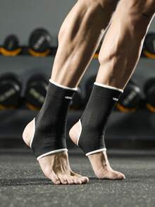 VBOSI 1 Pair Unisex Ankle Support Sleeve, Suitable For Running, Basketball, Fitness And Other Sports - Black - View 6