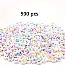 1000pcs/Pack Black Acrylic Alphabet Beads 4x7mm, A To Z Letter Beads For DIY Bracelets, Necklaces, Keychains And Jewelry Making - Multicolor - View 13