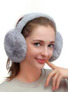 1 pièce Cache-oreilles d"hiver multicolore, protection auditive pliable, cache-oreilles en peluche chauds anti-gel, réchauffe-oreilles épais pour femmes