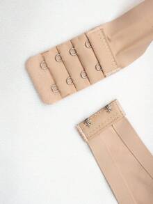 Biustonosz sportowy EssElegance Wireless dla kobiet, wygodny, oddychający, marszczony, seksowny, zapinany z przodu - Kolor khaki - Zobacz 6