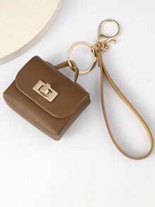 Leather Key Pouch, Convenient To Carry Earphones, Coins, Cards, ID, Cosmetic Organizer Bag