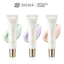 Zeesea 面部妆前乳霜模糊毛孔颜色校正妆前乳保湿亮肤 30g - 紫色 - 查看 2