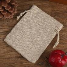 50pcs Reusable Thick Linen Gift Bags, Multi-Size With Drawstrings Linen Sacks For Wedding Gifts, Party, Jewelry Pouch, Birthday Present, Arts & Crafts, Jewelry Packaging, Wedding Favors, Party Gifts