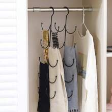 10 钩金属多用途衣架，家用围巾收纳架，可挂围巾、领带、皮带、袜子 - 彩色 - 查看 4