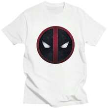 Cool Summer Marvels Deadpool T Shirts Hip Hop Stylish Short Sleeve Daily Casual Versatile T-Shirts 100 Cotton Summer Vintage Clothes T-Shirt - 白色 - 查看 1