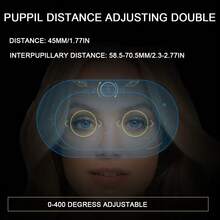 1个移动VR头显 - 3D眼镜可穿戴虚拟现实头显，兼容和安卓智能手机 - 适用于4.7-6.5英寸智能手机 - 非常适合观看电影、玩手机游戏，轻巧可调节，柔软舒适，是理想的圣诞礼物（无需电路板，无需电源） - 彩色 - 查看 5