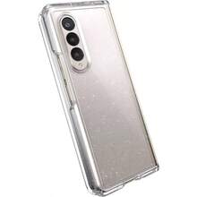 Speck Presidio Perfect  Galaxy Z Fold 4 Glitter Fold Case Slim Stylish And Protective Case With Sparkling Glitte Foldable Design For Easy Acc To Screen Clear Gliter - Trong suốt/Bạch kimLấp lánh - Xem 5