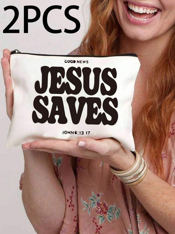 2Pcs Christian Makeup Bag, Sunflower Christian Religious Gifts For Women Soft Inspirational Gifts Scripture Bag, Cosmetic Bag, With Bible Verse Prayer -God Say You Are- Gifts For Women Mom Wife Girlfriend Christma,Christma Gift Daily, Christian Ornament Decoration Perfect Gift