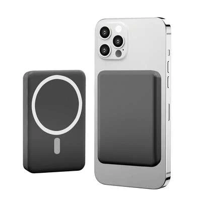 Magnetic Wireless Power Bank,5000mAh Slim Wireless Battery Pack With USB C PD 20W Ultra Fast Charging Magnetic Portable Charger For IP 17/16/16pro Max15/14/13/12 Series