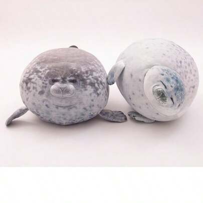 Cute Seal Plush Pillow Cushion Soft Fluffy Seal Doll Aquarium Plush Pillow Cushion Seat Cushion Home Decoration Birthday Gift Christmas Gift For Children Valentine's Day Gift For Boys And Girls