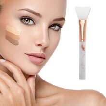 1 Pc Mask Brush, Lightweight Marble Facial Clay Masks Brush Applicator - 棕色 白色 - 查看 2