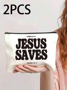 2Pcs Christian Makeup Bag, Sunflower Christian Religious Gifts For Women Soft Inspirational Gifts Scripture Bag, Cosmetic Bag, With Bible Verse Prayer -God Say You Are- Gifts For Women Mom Wife Girlfriend Christmas, Christmas Gift Daily, Christian Ornament Decoration Perfect Gift Travel Essentials Vacation Summer Holiday Back To School School Stuff Bag For School Travel Bag For Women Makeup Bag For Travel