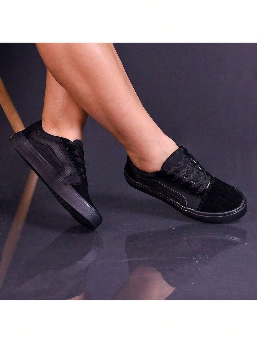 Traditional Old School Sneakers For Men And Women, Comfortable, Shipping In 24 Hours! Casual - 黑色 - 查看 1