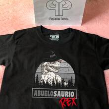 Camiseta Abuelo Saurio - Negro - Ver 2