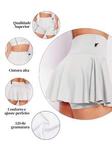 Women Sports Skirts & Skorts - 白色 - 查看 2